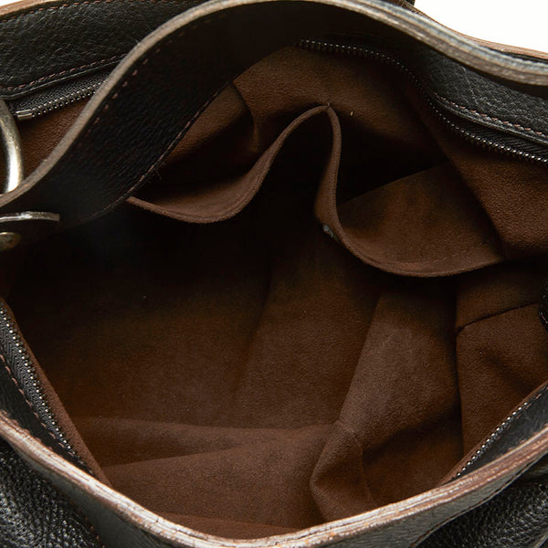 ルイ ヴィトン マヒナ ソーラーGM M95765 ブラック レザー 肩掛け ショルダーバッグ レディース LOUIS VUITTON 【中古】