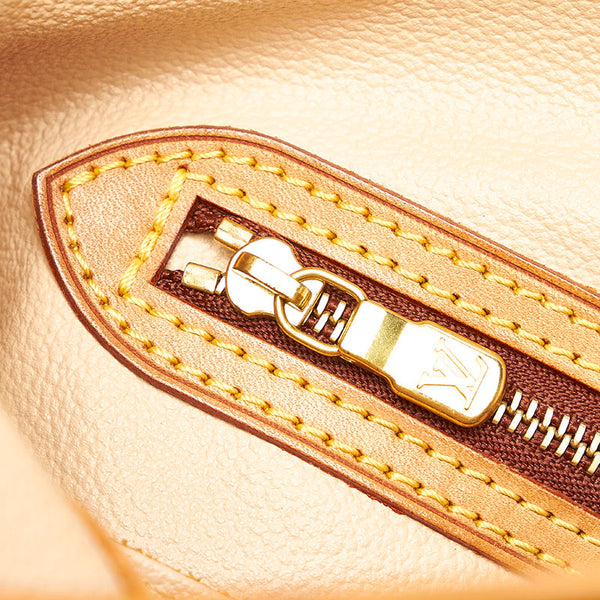 ルイ ヴィトン モノグラム プチ バケットPM M42238 ブラウン PVC レザー トートバッグ レディース LOUIS VUITTON 【中古】