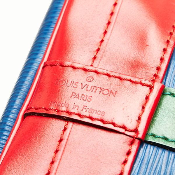 ルイ ヴィトン エピ ノエ  M44082 ブルー グリーン レッド トリコカラー  レザー ショルダーバッグ レディース LOUIS VUITTON 【中古】