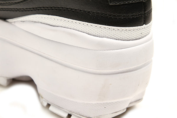 フィラ ブラック レザー スニーカー レディース FILA 中古