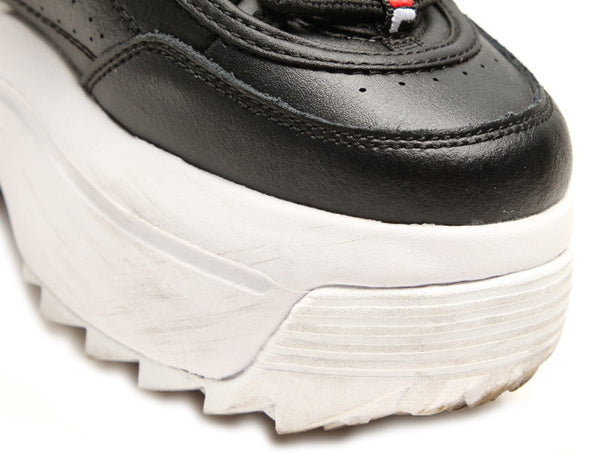 フィラ ブラック レザー スニーカー レディース FILA 中古