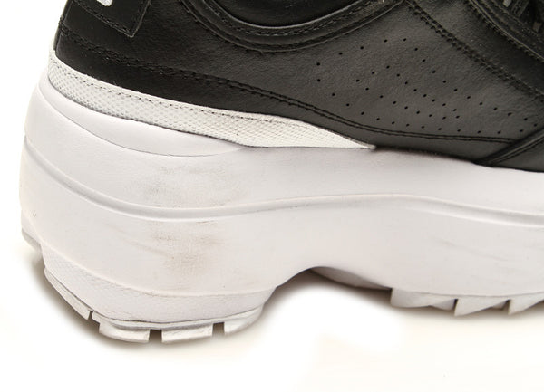 フィラ ブラック レザー スニーカー レディース FILA 中古