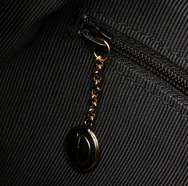 グッチ バンブー 001・3444 ブラック レザー ハンドバッグ レディース GUCCI 中古