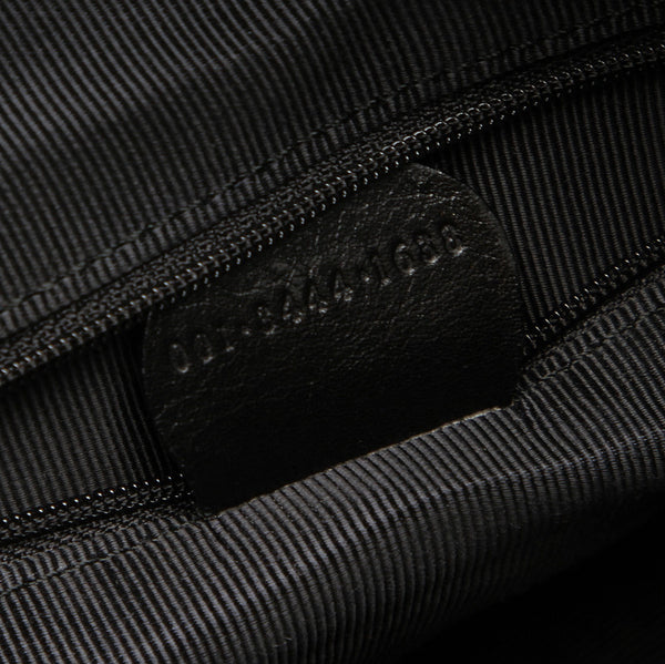 グッチ バンブー 001・3444 ブラック レザー ハンドバッグ レディース GUCCI 中古