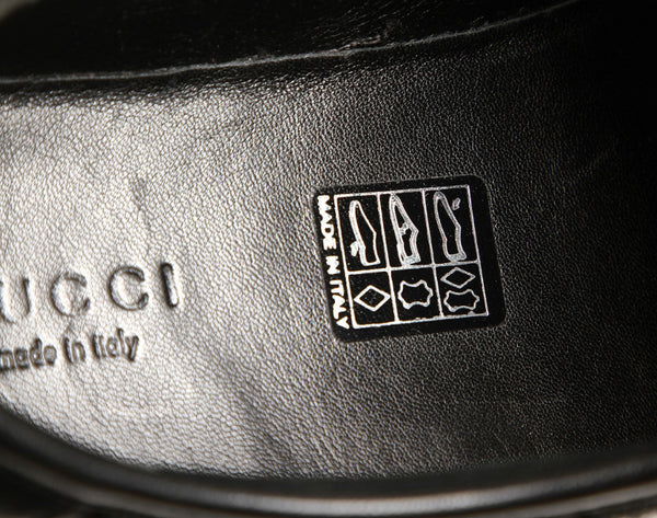 グッチ GGインプリメ 246344 ブラック PVC レザー スニーカー レディース GUCCI 中古