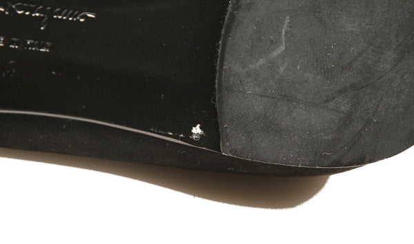 サルヴァトーレフェラガモ ブラック ブラウン スウェード バレエシューズ レディース Salvatore Ferragamo 【中古】