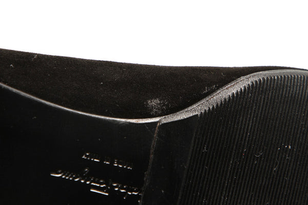 サルヴァトーレフェラガモ ブラック ブラウン スウェード バレエシューズ レディース Salvatore Ferragamo 【中古】