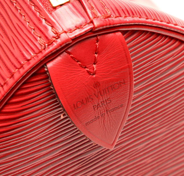 ルイ ヴィトン エピ スピーディ M43017 レッド 赤 レザー ハンドバッグ レディース LOUIS VUITTON 中古