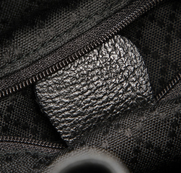 グッチ バンブー 001 2040 657 ブラック 黒 レザー スウェード ショルダーバッグ レディース GUCCI 中古