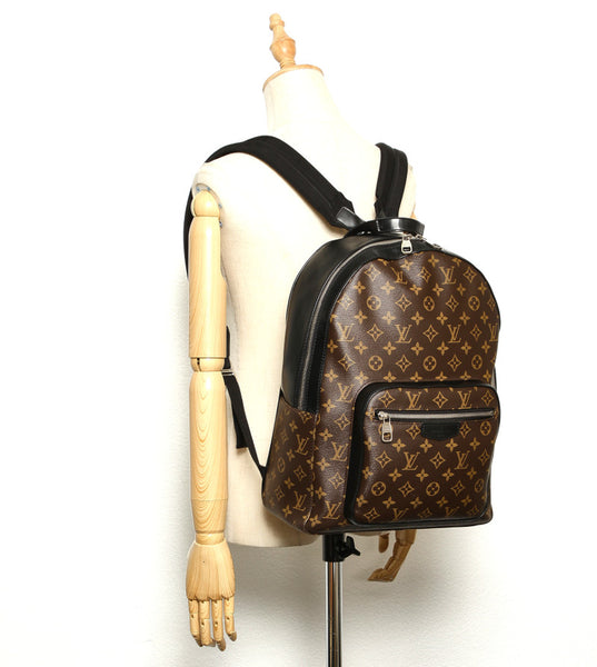 ルイ ヴィトン モノグラム ジョッシュ M41530 ブラウン 茶 PVC レザー リュック・デイパック ユニセックス LOUIS VUITTON 中古