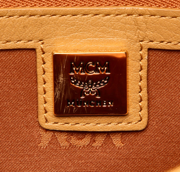 エム シー エム 4SVE79 ブラウン 茶 レザー リュック バックパック ユニセックス MCM 中古