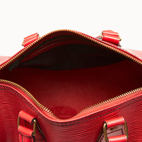 ルイ ヴィトン エピ  スピーディ25 M43017 レッド レザー ハンドバッグ レディース LOUIS VUITTON 【中古】