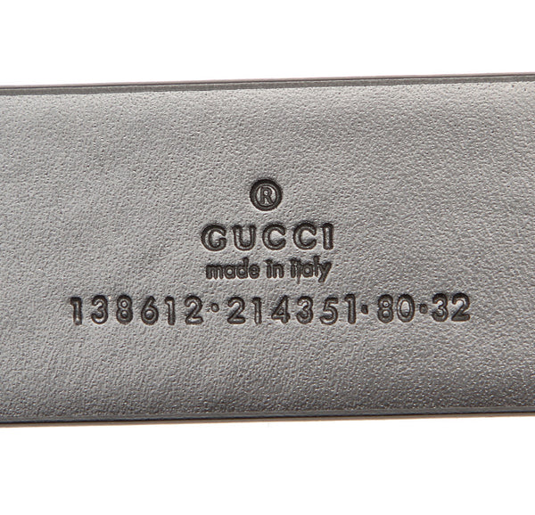 グッチ 138612 ブラック 黒 レザー ベルト レディース GUCCI 中古