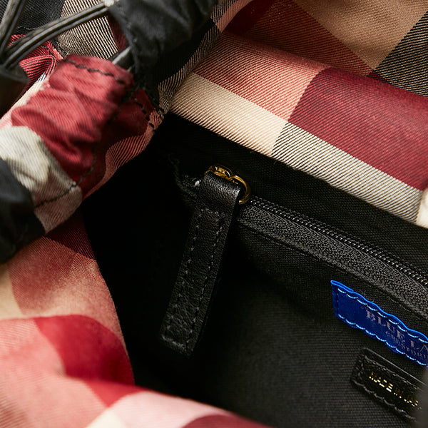 バーバリーブルーレーベル ブラック レザー ハンドバッグ ショルダーバッグ 2WAY レディース BURBERRY BLUE LABEL 【中古】