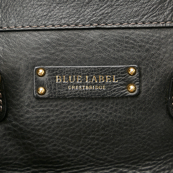 バーバリーブルーレーベル ブラック レザー ハンドバッグ ショルダーバッグ 2WAY レディース BURBERRY BLUE LABEL 【中古】