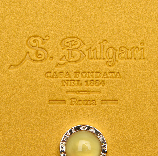 ブルガリ イエロー レザー ipadケース ユニセックス BVLGARI 【中古】