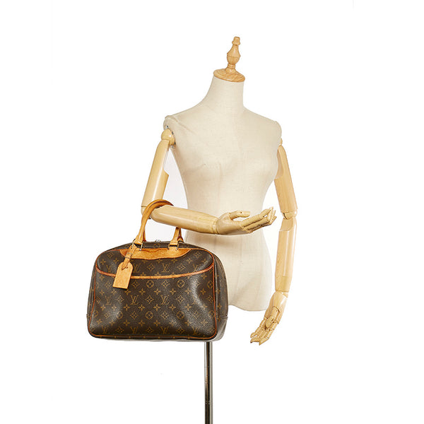 ルイ ヴィトン モノグラム ドゥービル M47270 ブラウン PVC レザー ハンドバッグ レディース LOUIS VUITTON 【中古】