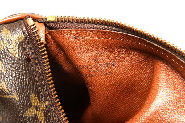 ルイ ヴィトン モノグラム パピヨン 30 M51365 ブラウン PVC レザー ハンドバッグ レディース LOUIS VUITTON 中古
