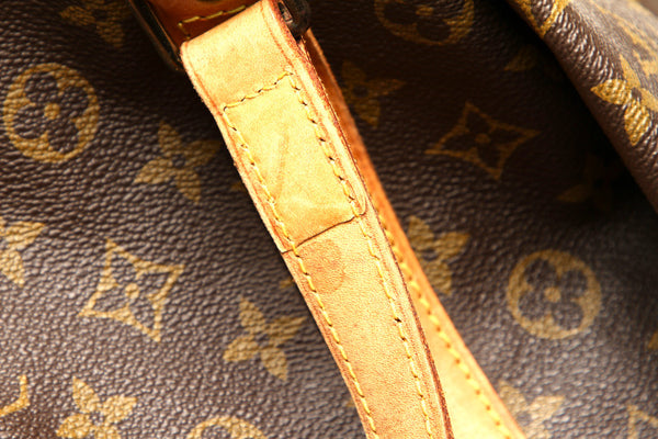 ルイ ヴィトン モノグラム サックスープル55 M41622 ブラウン 茶 PVC レザー ボストンバッグ ユニセックス LOUIS VUITTON 中古