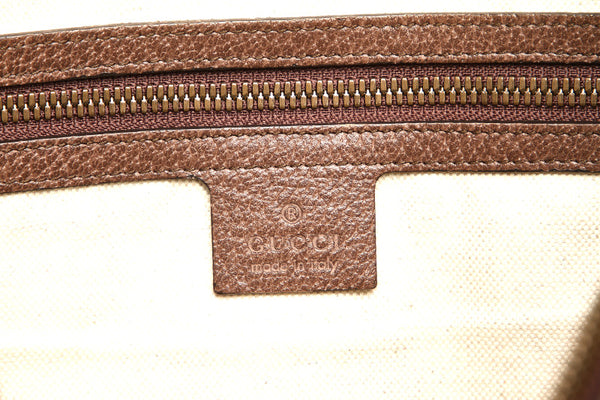 グッチ GGスプリーム タイガー 480500 ブラウン イエロー PVC レザー ハンドバッグ レディース GUCCI 中古