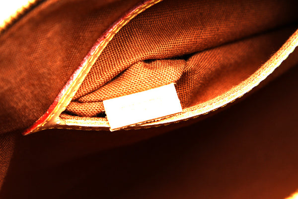 ルイ ヴィトン モノグラム アルマ M51130 ブラウン 茶 PVC レザー ハンドバッグ レディース LOUIS VUITTON 中古