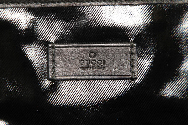 グッチ 257302 ブラック パテントレザー レザー トートバッグ レディース GUCCI 中古