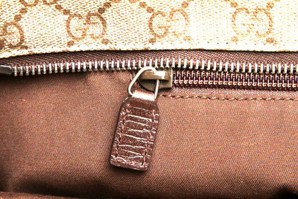 グッチ GGスプリーム 181084 ブラウン 茶 PVC レザー トートバッグ レディース GUCCI 中古