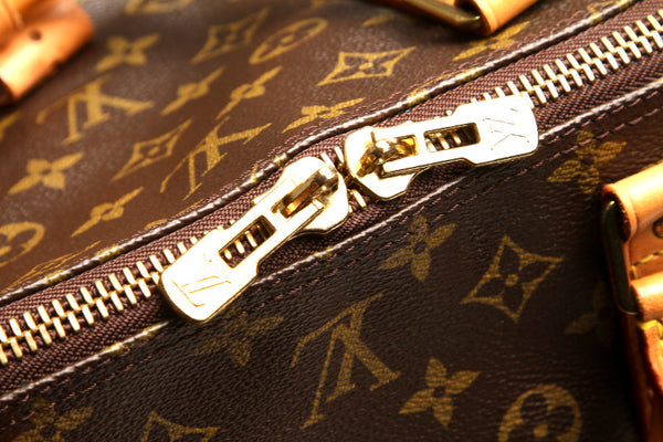 ルイ ヴィトン モノグラム キーポル バンドリエール 60 M41422 ブラウン 茶 PVC レザー ボストンバッグ ユニセックス LOUIS VUITTON 中古