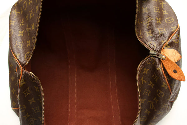 ルイ ヴィトン モノグラム キーポル50 M41416 ブラウン PVC レザー ボストンバッグ ユニセックス LOUIS VUITTON 中古