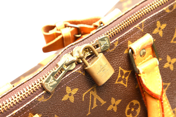 ルイ ヴィトン モノグラム キーポル55 M41424 ブラウン 茶 PVC レザー ボストンバッグ ユニセックス LOUIS VUITTON 中古