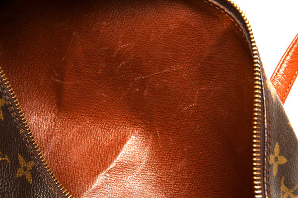 ルイ ヴィトン モノグラム パピヨン 30 M51365 ブラウン 茶 PVC レザー ハンドバッグ レディース LOUIS VUITTON 中古