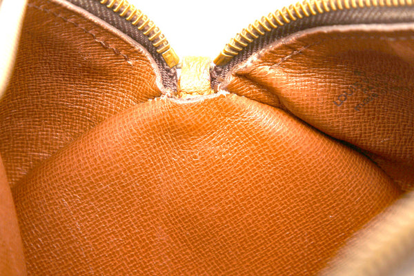 ルイ ヴィトン モノグラム パピヨン 30 M51365 ブラウン 茶 PVC レザー ハンドバッグ レディース LOUIS VUITTON 中古