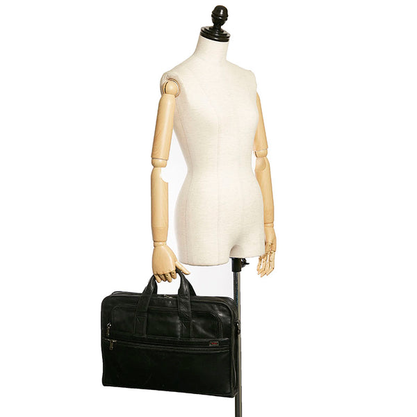 トゥミ ビジネスバッグ ブラック レザー メンズ TUMI 【中古】