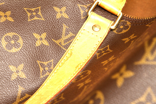 ルイ ヴィトン モノグラム キーポル 45 M41428 ブラウン 茶 PVC レザー ボストンバッグ ユニセックス LOUIS VUITTON 中古