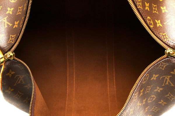 ルイ ヴィトン モノグラム キーポル 45 M41428 ブラウン 茶 PVC レザー ボストンバッグ ユニセックス LOUIS VUITTON 中古
