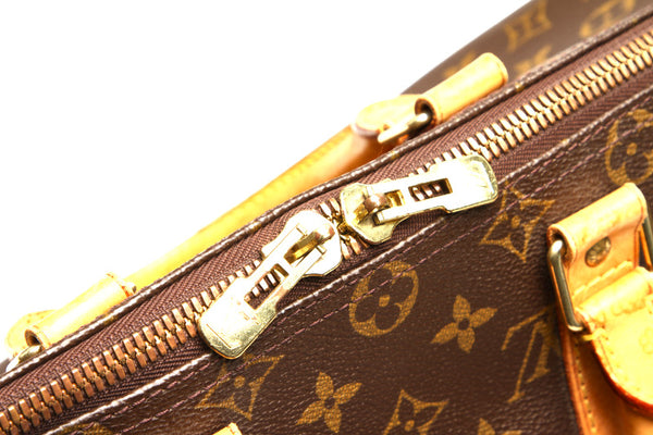 ルイ ヴィトン モノグラム キーポル 45 M41428 ブラウン 茶 PVC レザー ボストンバッグ ユニセックス LOUIS VUITTON 中古