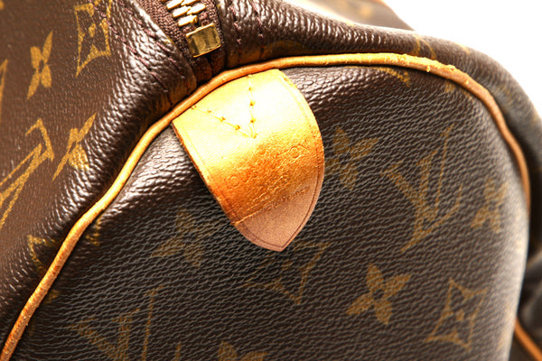 ルイ ヴィトン モノグラム キーポル 45 M41428 ブラウン 茶 PVC レザー ボストンバッグ ユニセックス LOUIS VUITTON 中古