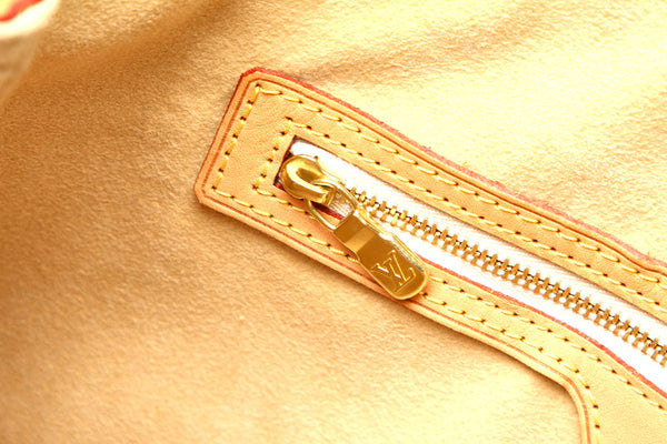 ルイ ヴィトン ダミエ アズール ハムステッドPM N51207 ホワイト 白 PVC レザー ハンドバッグ レディース LOUIS VUITTON 中古