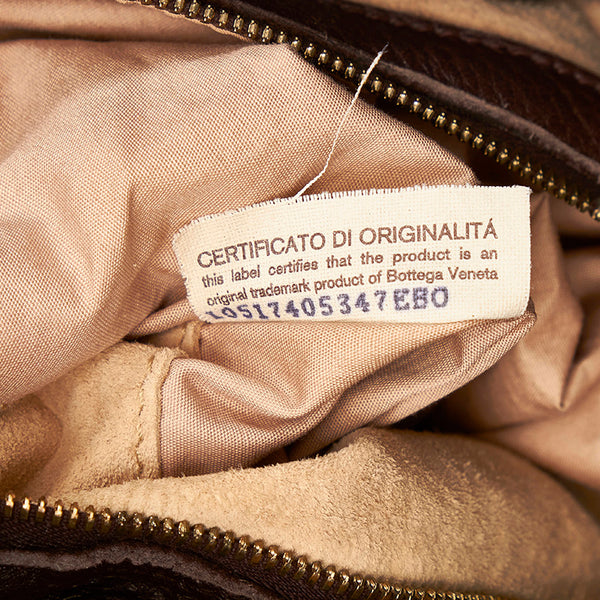 ボッテガヴェネタ ショルダーバッグ ブラウン レザー レディース BOTTEGAVENETA 【中古】