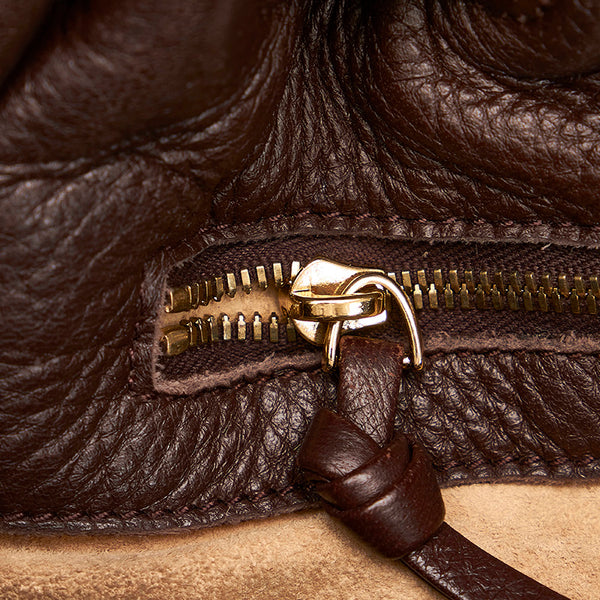 ボッテガヴェネタ ショルダーバッグ ブラウン レザー レディース BOTTEGAVENETA 【中古】