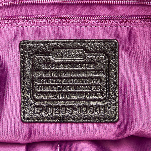 コーチ レザー2Wayトートバッグ　 18641 ブラック レザー トートバック ショルダバッグ 2WAY  レディース COACH 【中古】