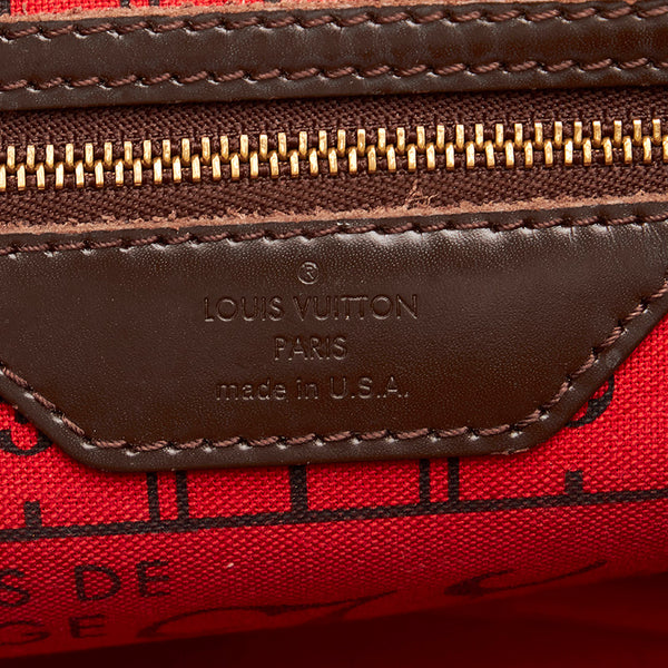 ルイ ヴィトン ダミエ ネヴァーフルPM N41359  ブラウン PVC レザー トートバッグ レディース LOUIS VUITTON 【中古】