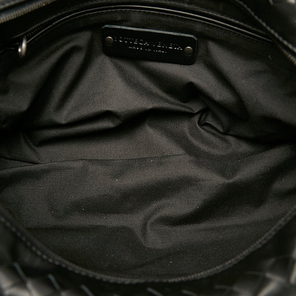 ボッテガヴェネタ イントレチャート ブラック レザー セカンドバッグ メンズ BOTTEGAVENETA 【中古】