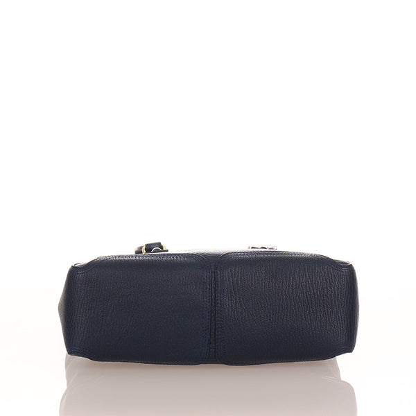 スリーワンフィリップリム パシー サッチェルバッグ ネイビー レザー ハンドバッグ ショルダーバッグ ２WAY レディース 3.1 phillip lim 【中古】