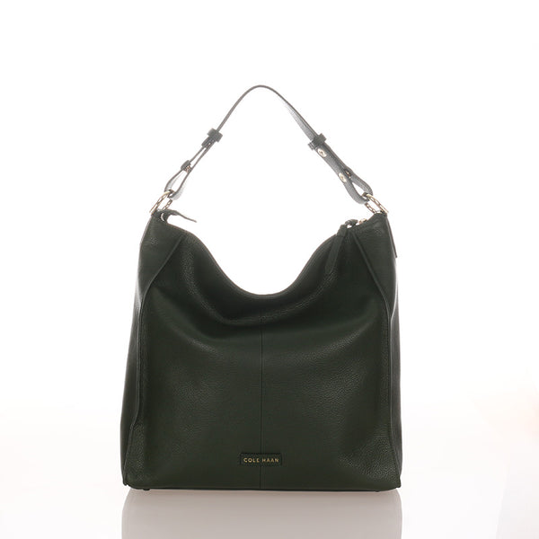 コールハーン グリーン レザー ハンドバッグ ショルダーバッグ 2WAY レディース COLE HAAN 【中古】