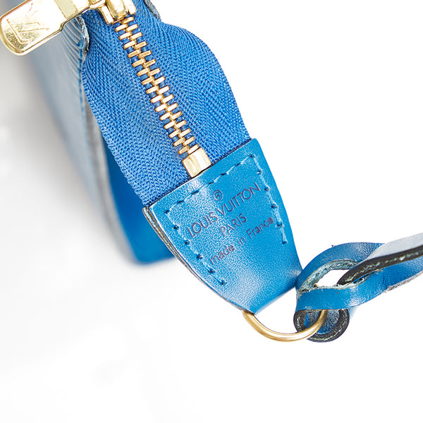 ルイ ヴィトン エピ アクセソワール M52945 ブルー レザー アクセサリーポーチ レディース LOUIS VUITTON 【中古】