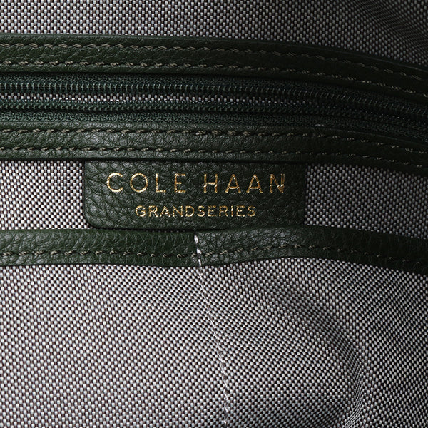 コールハーン グリーン レザー ハンドバッグ ショルダーバッグ 2WAY レディース COLE HAAN 【中古】