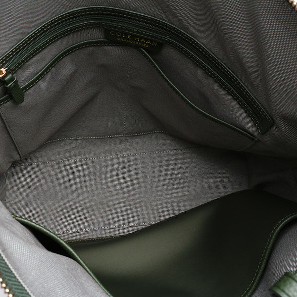 コールハーン グリーン レザー ハンドバッグ ショルダーバッグ 2WAY レディース COLE HAAN 【中古】