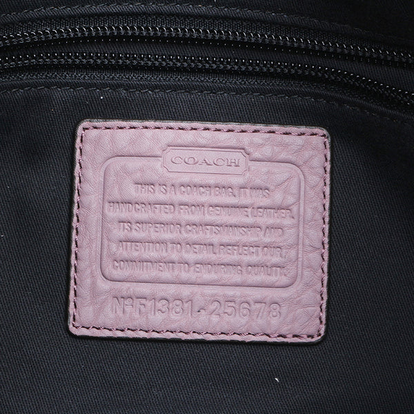 コーチ 25678 ピンク パープル レザー ワンショルダー レディース COACH 【中古】