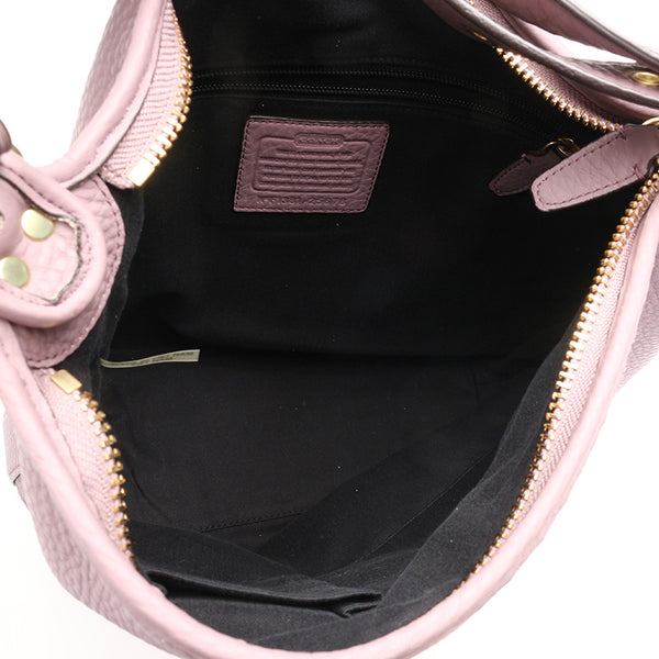 コーチ 25678 ピンク パープル レザー ワンショルダー レディース COACH 【中古】